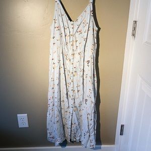 Kohl’s blue flowery dress.